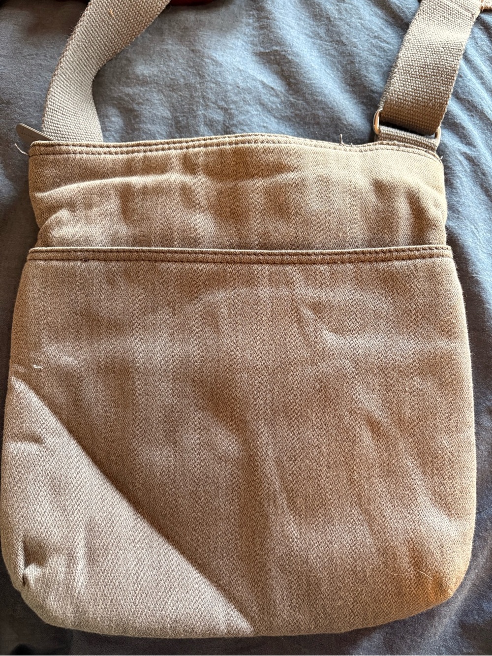 thirty-one Grey Canvas Crossbody with Branded Zipper - Picture 2 of 7